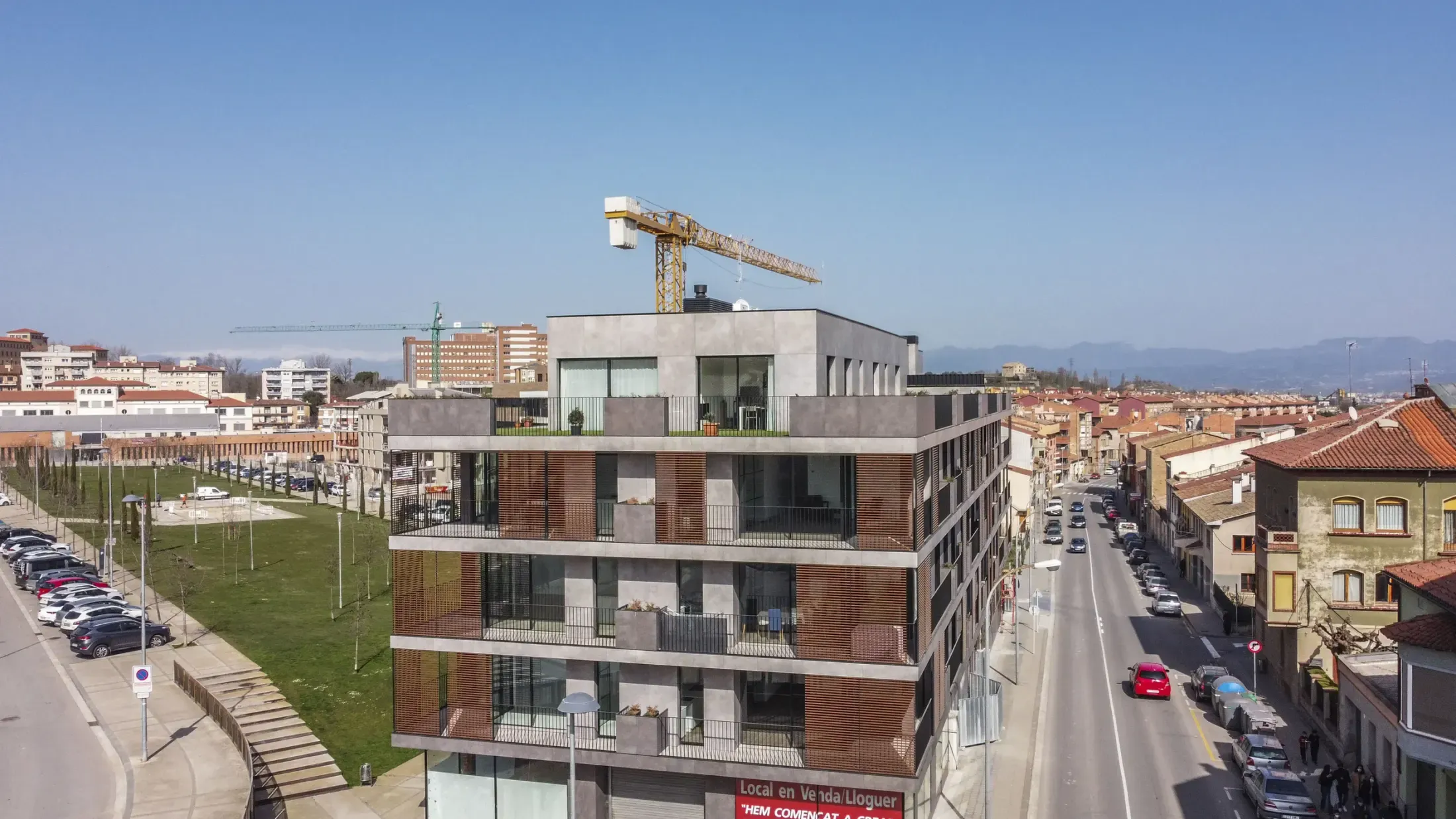Obra de Edificaciones Moreno en la carretera de Roda, Vic