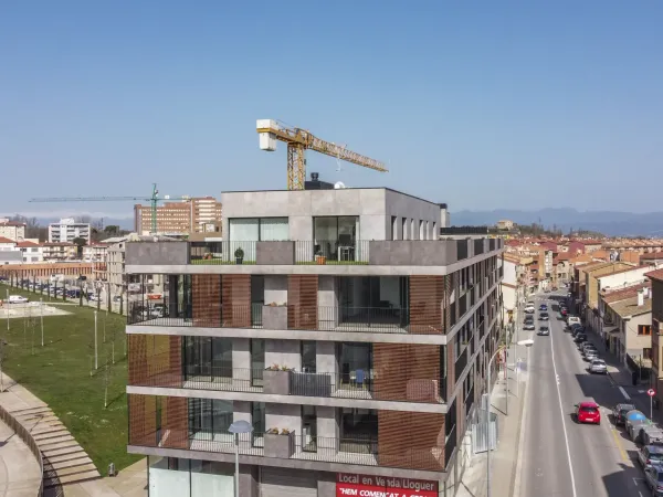 Obra de Edificaciones Moreno en la carretera de Roda, Vic