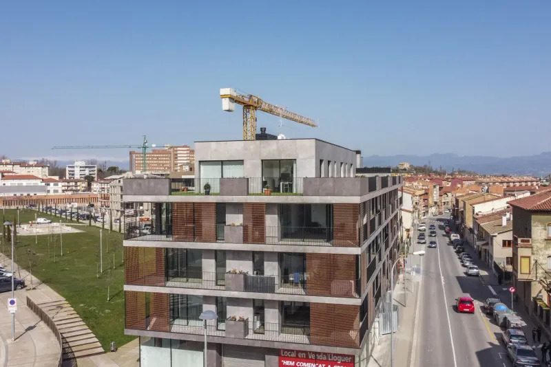 Obra de Edificaciones Moreno en la carretera de Roda, Vic