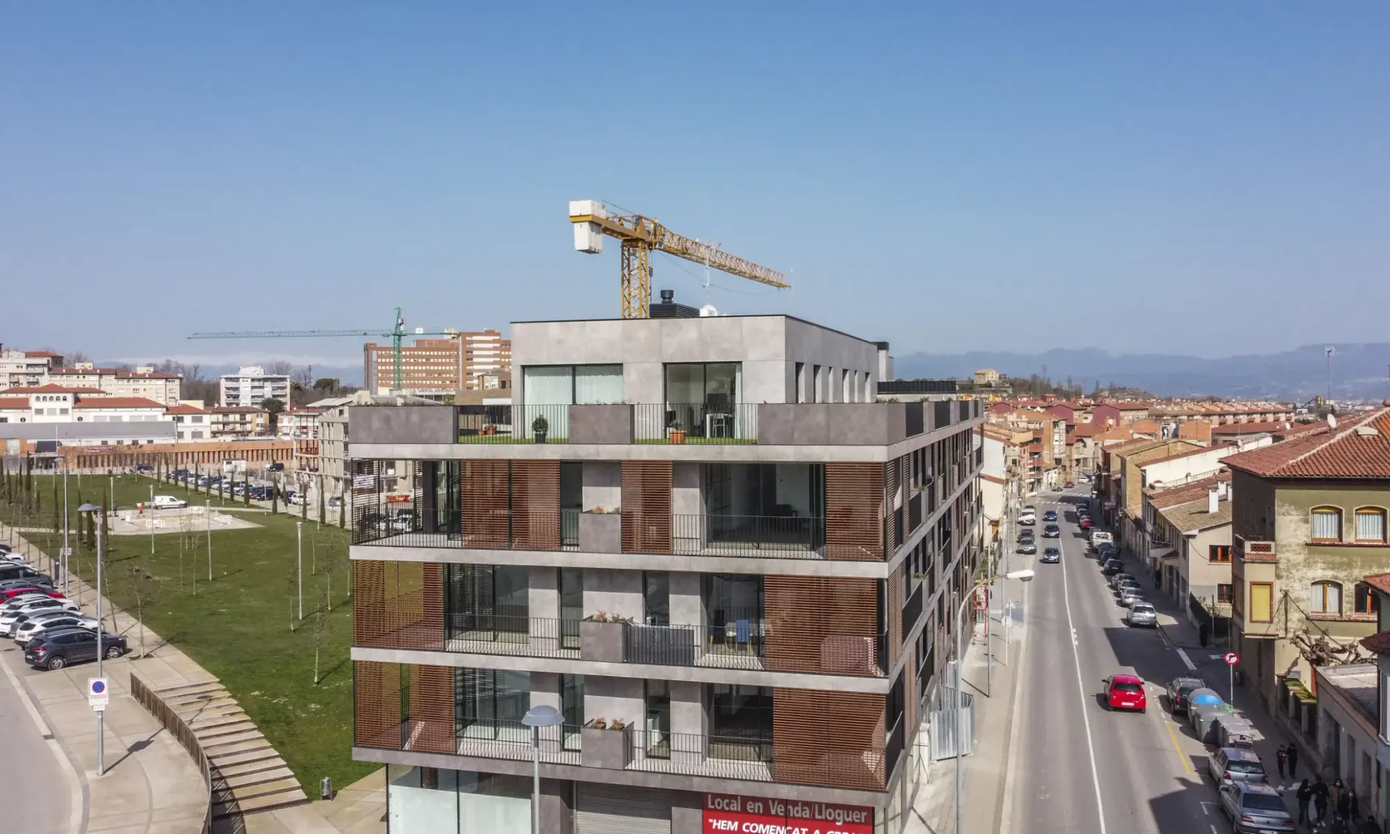 Obra de Edificaciones Moreno en la carretera de Roda, Vic