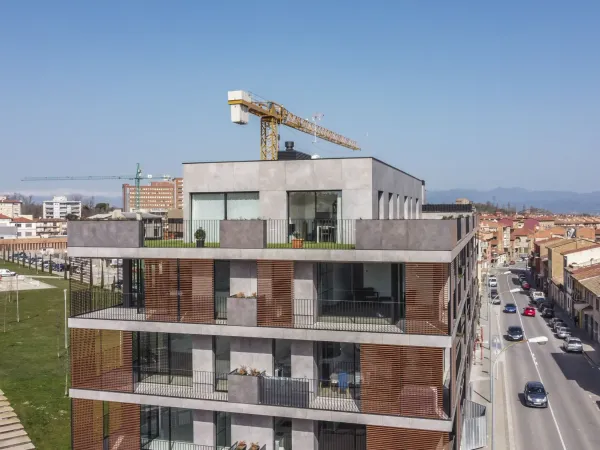Obra de Edificaciones Moreno en la carretera de Roda, Vic