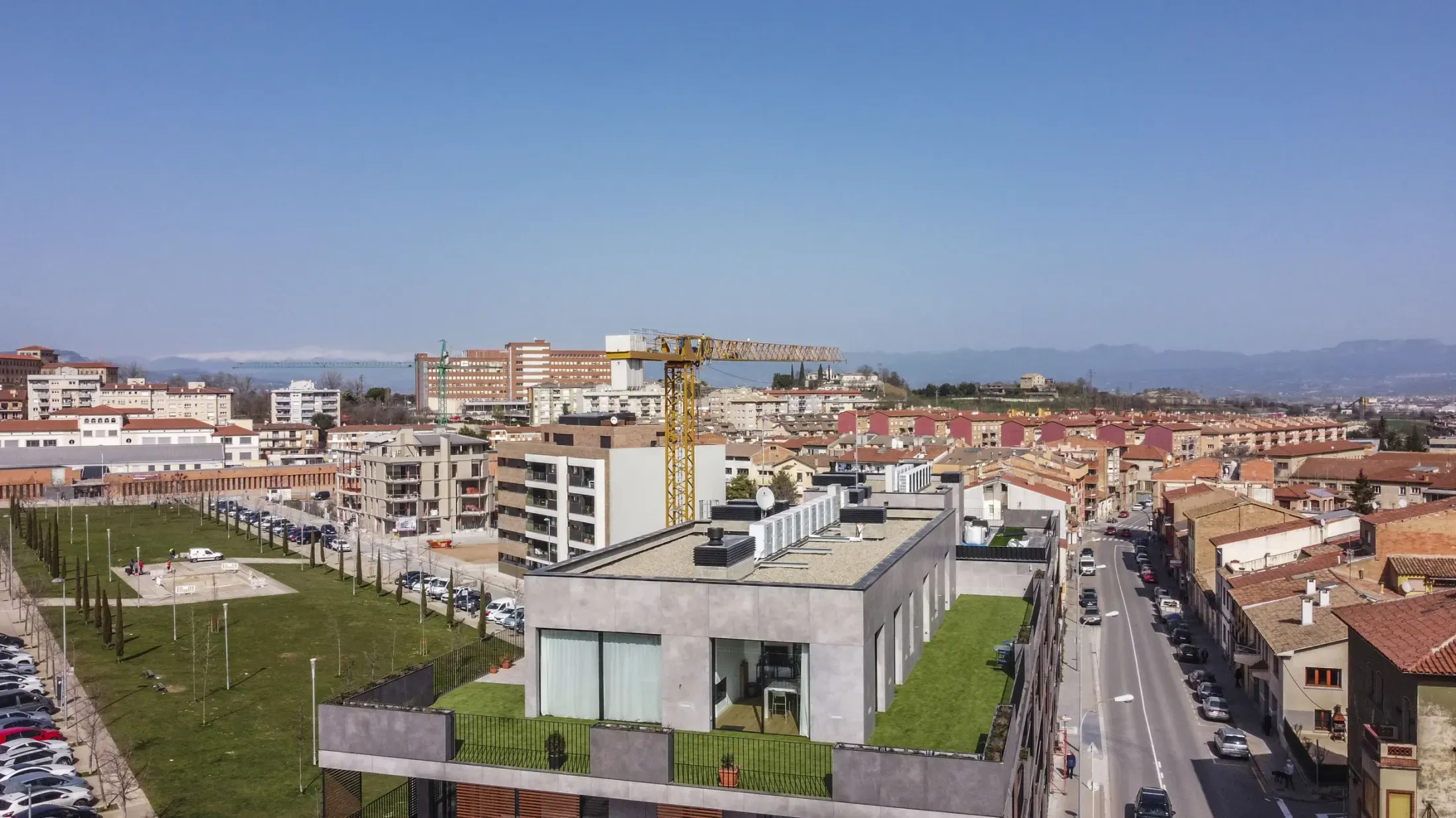 Obra de Edificaciones Moreno en la carretera de Roda, Vic