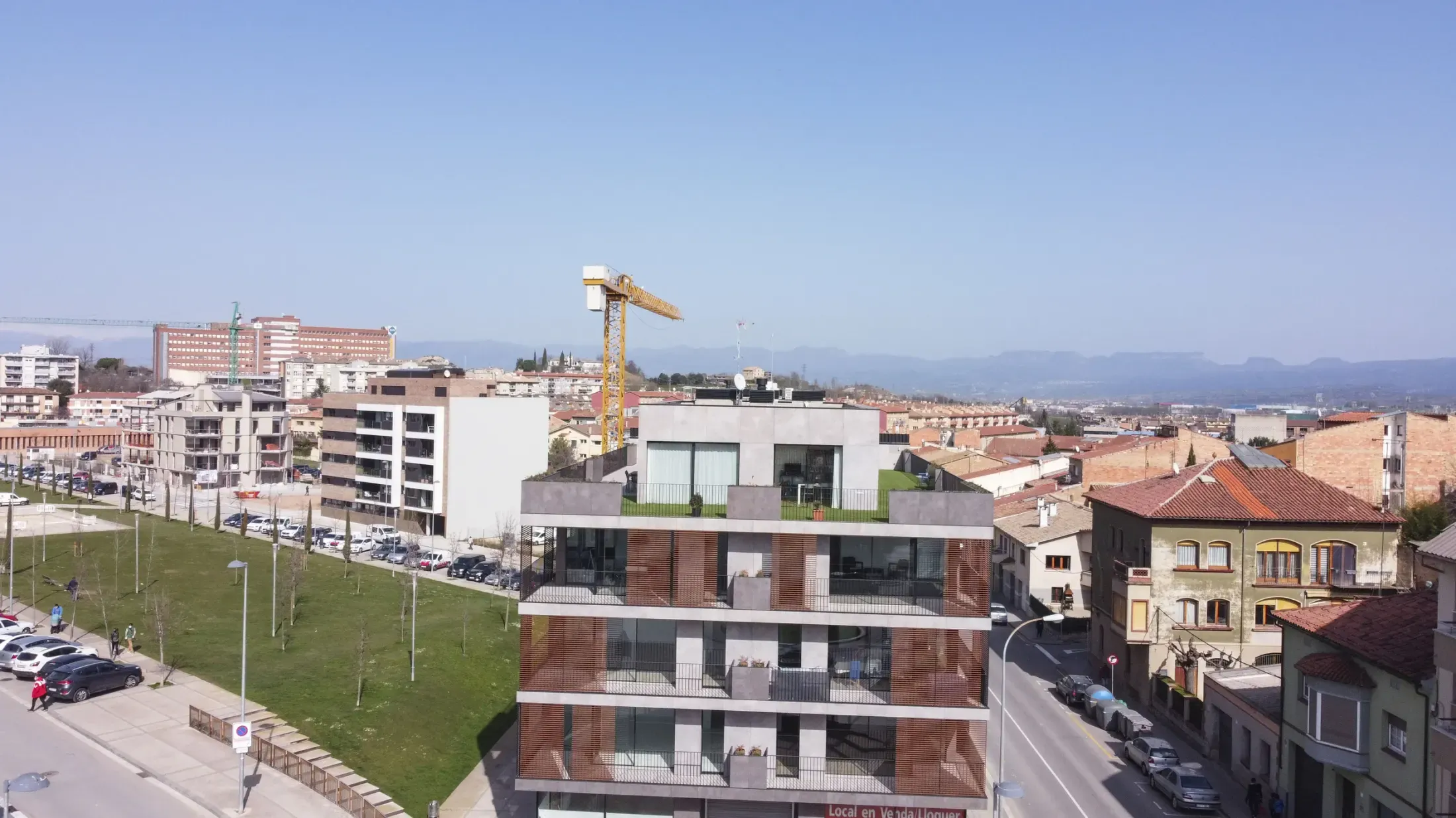 Obra de Edificaciones Moreno en la carretera de Roda, Vic