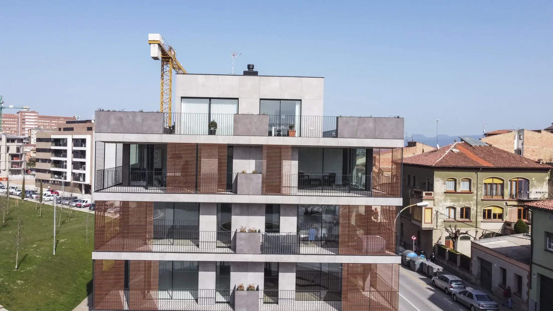 Obra de Edificaciones Moreno en la carretera de Roda, Vic