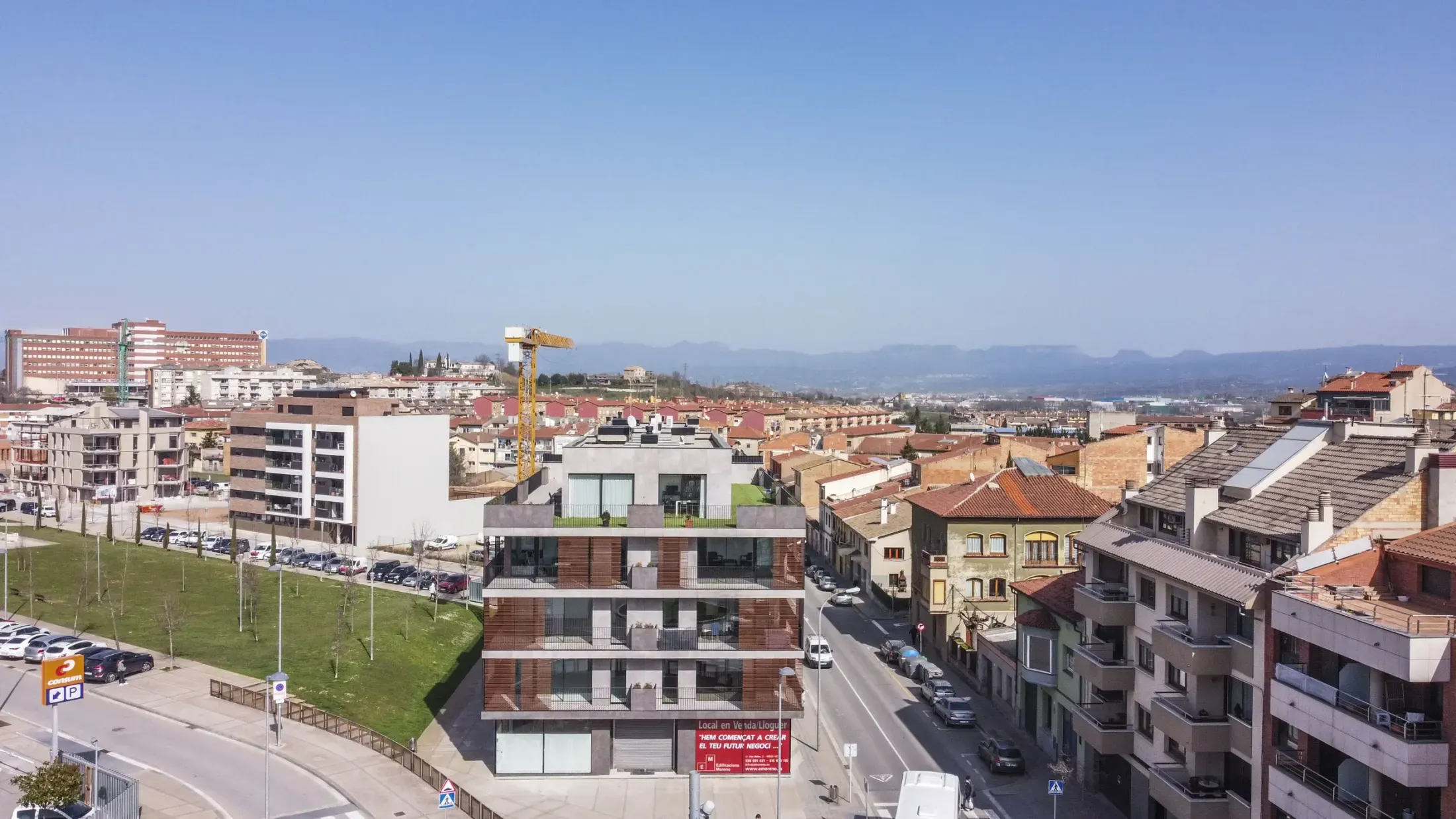 Obra de Edificaciones Moreno en la carretera de Roda, Vic