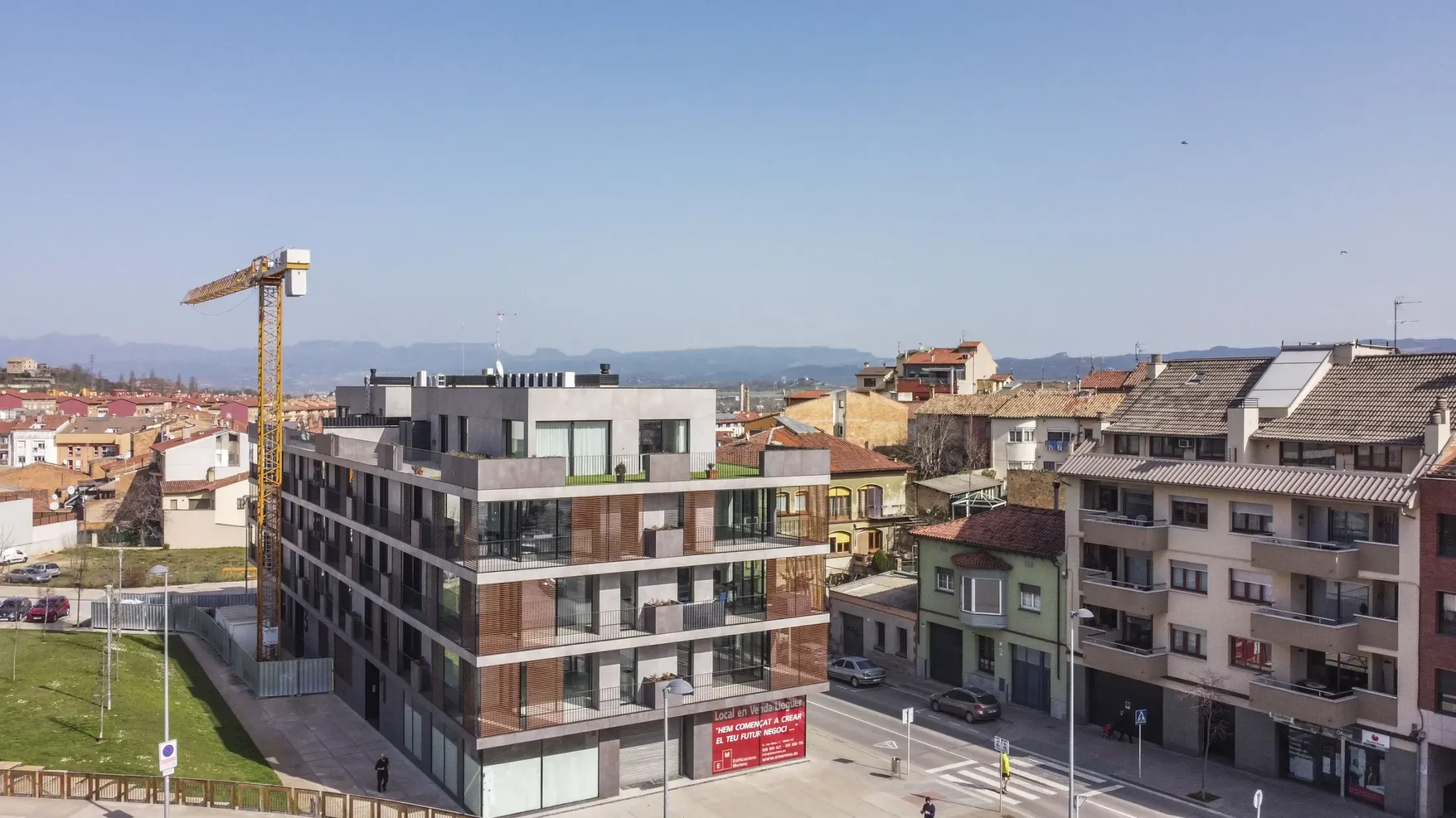 Obra de Edificaciones Moreno en la carretera de Roda, Vic