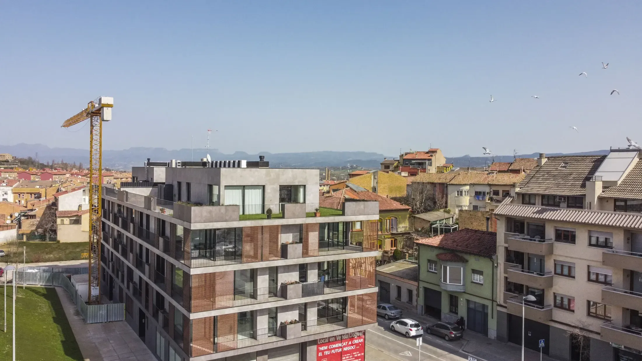 Obra de Edificaciones Moreno en la carretera de Roda, Vic