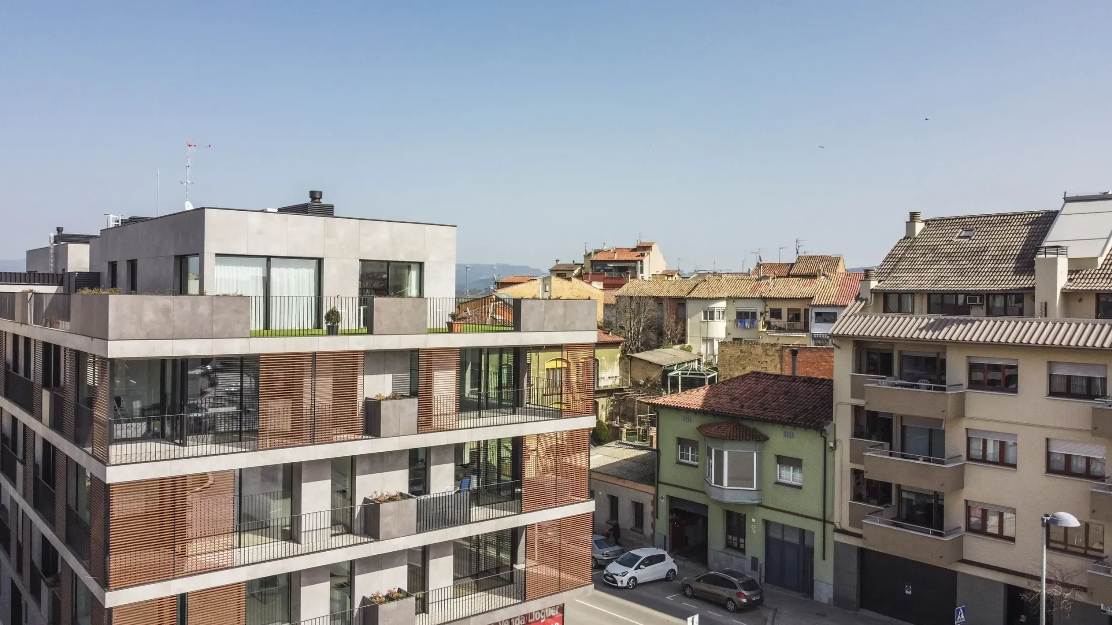 Obra de Edificaciones Moreno en la carretera de Roda, Vic